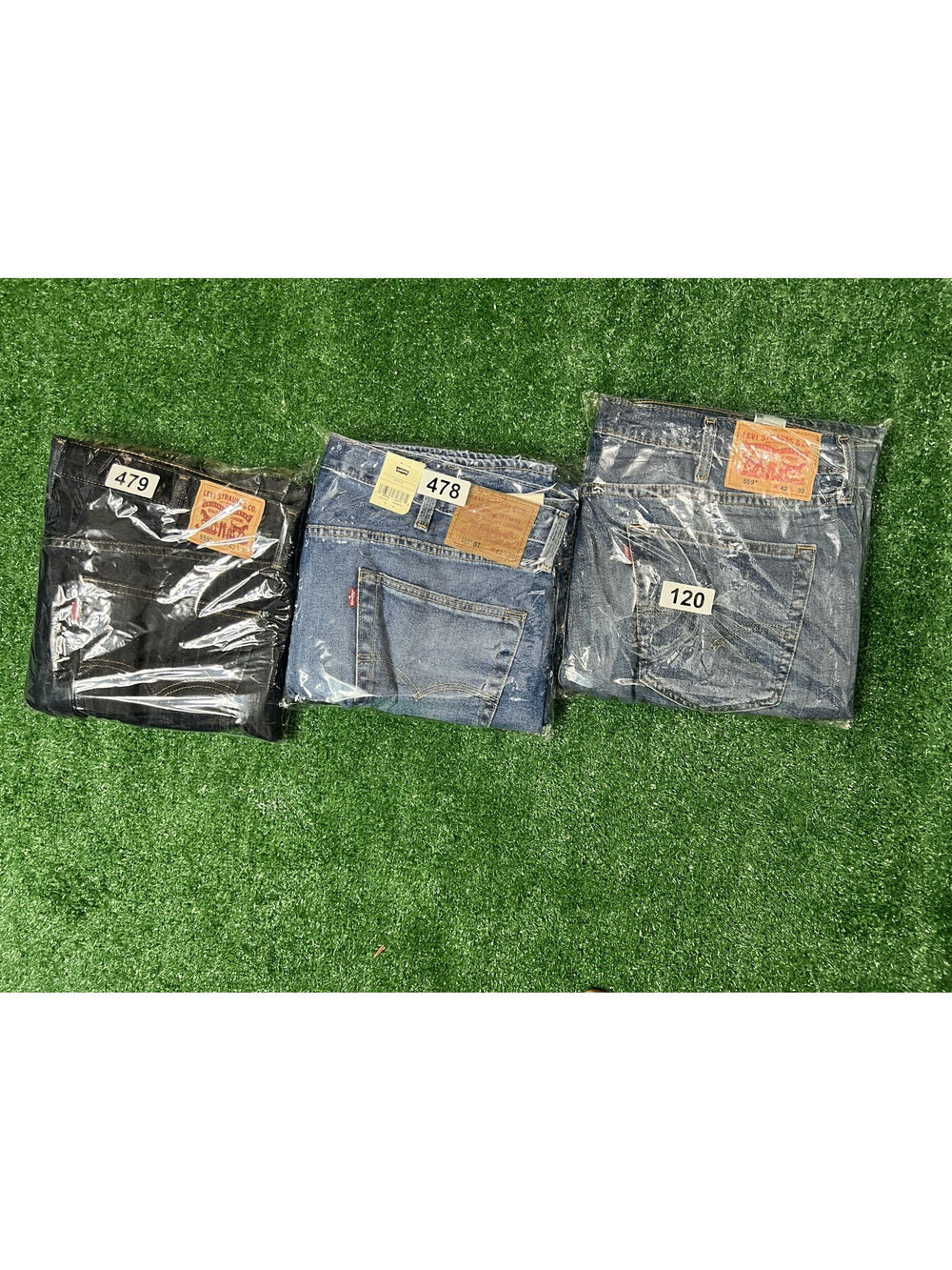 Levi's Jeans Lot of 3 NWT Men's 501 559 Denim Bundle W42 Mixed Wash